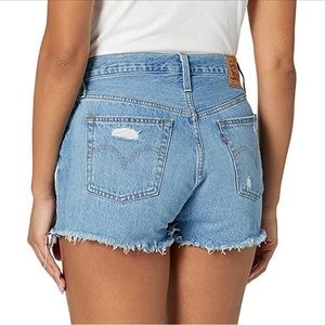 Levis Womens 501 shorts | high rise | denim
